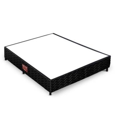 Imagem de Base Cama Box Casal Orthocrin Fit Black 138x188x24