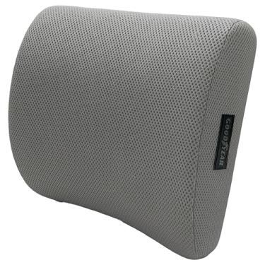 Imagem de Goodyear Almofada ergonômica de suporte lombar para cadeira de escritório e assento de carro - almofada lombar com infusão de gel, suporte de cadeira premium para alívio da dor lombar e uso versátil