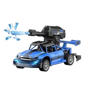 Imagem de Carro de Controle Remoto com Lançador de Gel, Brinquedo com Munição de Água em Gel, Controle sem Fio (Azul)