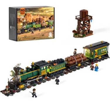 Imagem de Conjunto de tijolos de construção Funwhole Wild West Freight Train 152