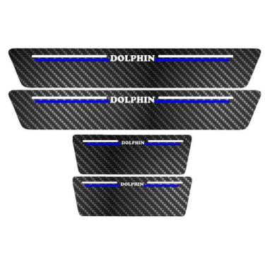 Imagem de  Kit Soleira Protetora Porta Premium Black Carbono - Siena - Jhow Ades