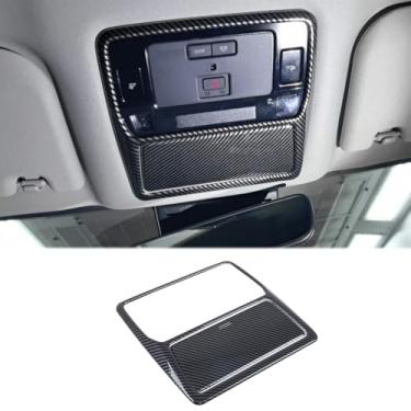 Imagem de Tampa de lâmpada de leitura de teto de teto de carro compatível com Toyota Grand Highlander 2024 2025, ABS luz de leitura de teto frontal interna painel moldura guarnição acessórios interiores 2 peças