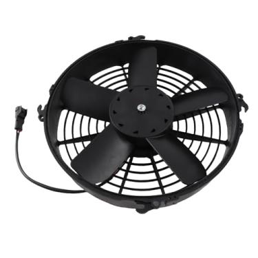 Imagem de Conjunto de ventilador de ar condicionado para carro, 330 mm AC condensador ventilador de refrigeração elétrico 24 V 160 W conjunto de ventilador de ar condicionado de cinco lâminas para conjunto de ventilador de radiador para ônibus caminhões