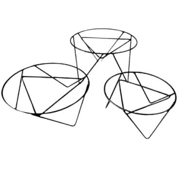 Imagem de Kit 3 Suporte Tripé Para Vaso De Planta Ferro Reforçado N:1