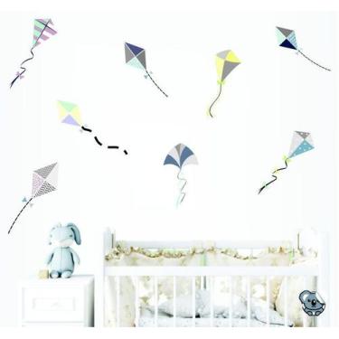 Imagem de Adesivo De Parede Infantil Decoração de Pipas - Colakoala Adesivos