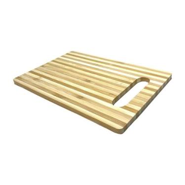 Imagem de Tábua De Bambu C/Alça Para Corte Cozinha Pequena 24x16cm - CLINK