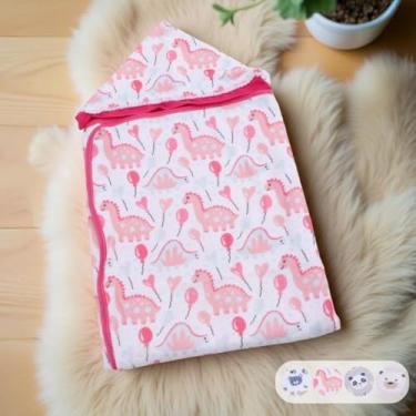 Imagem de Toalha Banho de bebê Forrada Fralda Infantil Menino Menina