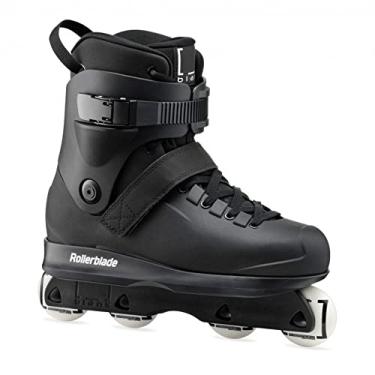 Imagem de Rollerblade Patinagem em linha unissex adulto em branco, preto, patins em linha de desempenho urbano, 7/7.5