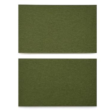 Imagem de ITZAMNA Mini cartolina de 8,9 x 5 cm, 230 g/m², para artesanato, scrapbook, etiqueta, desenho, cartões de notas, pacote com 100 verde-oliva
