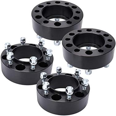 Imagem de IRONTEK Espaçadores Hubcentric de 5.1 cm 6x139.7mm (12x1.5 Studs, 106mm Hub) Adaptadores de espaçador de roda 6x5.5 apto para Toyota Tacoma/4Runner/Tundra/FJ Cruiser; para Lexus GX460 GX470 (4PCS)