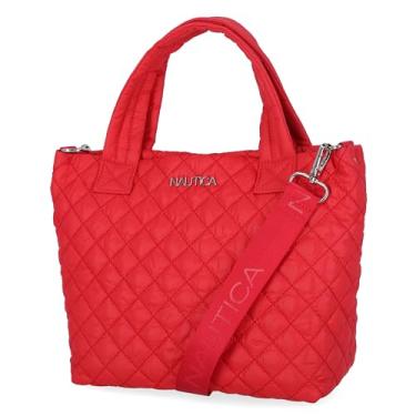 Imagem de Nautica Bolsa tiracolo feminina acolchoada, vermelha