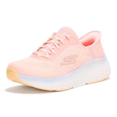 Imagem de Skechers Tênis feminino Max Cushion Elite 2.0 Solace Hands Free Slip-ins, Rosa/azul, 8.5