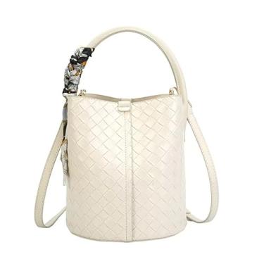 Imagem de Nova bolsa tiracolo 2025, grande capacidade, design de tecido, transporte manual ou de ombro único, um item essencial para festas, Branco, Medium, Ombro único/cruz/corpo no peito