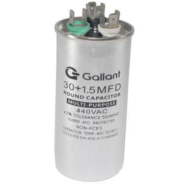 Imagem de Capacitor CBB65 Gallant 30+1,5MF +-5% 440 VAC GCP30D01A-IX440