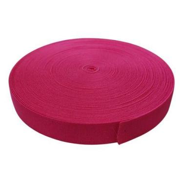 Imagem de Faixa Elástica Reforçada 25mm Rolo 25m DLui para Costura, Confecção, A
