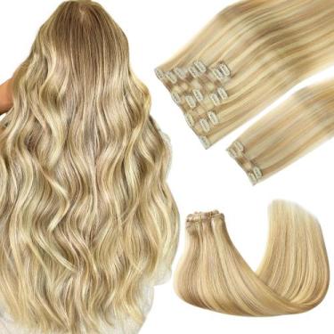 Imagem de Extensões de cabelo Clip in GOO GOO Real Human Hair 16 polegadas 150g