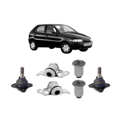 Imagem de Bucha + Pivô Bandeja Leque Dianteira Palio 1997 1998 1998 99 - Qualyki