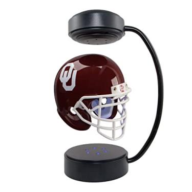 Imagem de Pegasus Sports Capacete giratório NCAA levitando Hover com iluminação LED, Oklahoma Sooners