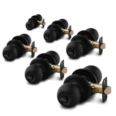 Imagem de Copper Creek BK2020SS-2 Botão de esfera com função de passagem, 2 botões multipacote, acabamento acetinado inoxidável