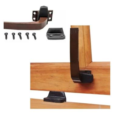 Imagem de 2X Fecho Alavanca Janela Basculante Maxim Ar Madeira Bronze