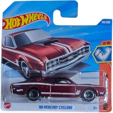 Imagem de Hot Wheels - ´69 Mercury Cyclone - Muscle Mania 2/10 - HYY61 - Short Card - Ford - Dark Red - Mattel 2025-1:64