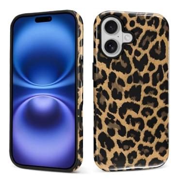 Imagem de Kapadiy Capa para iPhone 17, Leopard So Cool Design híbrido proteção dupla de silicone rígido PC à prova de choque, capa protetora fina antiarranhões para homens e mulheres