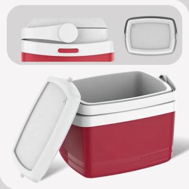 Imagem de Coller Caixa Termica 12L Com Porta Copo Alça Lata Cerveja - SOPRANO