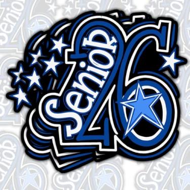 Imagem de Adesivo Class of Senior 2026 (3 peças) Adesivos de formatura com glitter rosa para meninas do ensino médio e universitários decalque de carro para laptop garrafa de água fichário capa de telefone 7,6