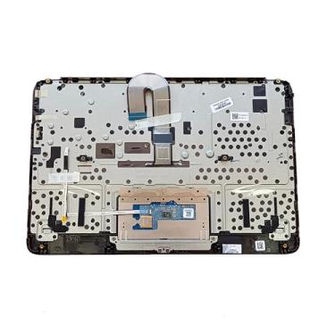 Imagem de Lyinsen Substituição para HP Chromebook 11MK G9 EE (MediaTek) Laptop Capa Superior Teclado Apoio para as Mãos Touchpad Peça 29.5 cm M44258-001 Capa Superior Preta
