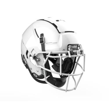 Imagem de Schutt Capacete de futebol americano universitário F7 2.0, máscara facial EGOP NB VC, grande, branco
