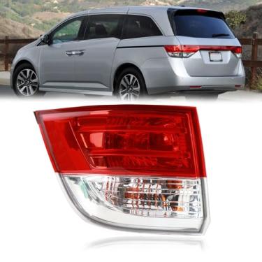 Imagem de Luz traseira externa compatível com Honda Odyssey 2014-2017 Conjunto de lanterna traseira esquerda lâmpada de freio do lado do motorista substitui HO2804104