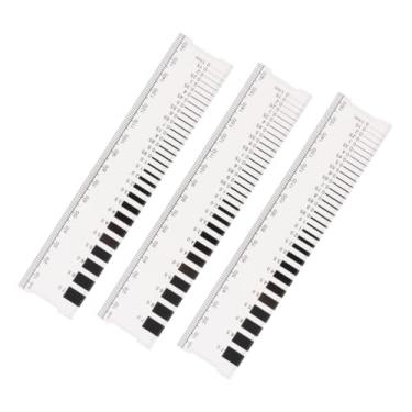 Imagem de MOETER Medidor de largura de rachaduras, medidor de monitoramento de rachaduras de concreto 0-16,5 cm Régua de medição de rachadura com precisão de 1 mm para medidas de rachaduras (3 peças)