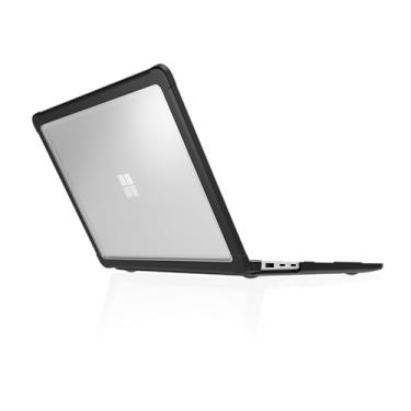 Imagem de STM Capa Dux para laptop Microsoft Surface 7ª edição – Capa protetora robusta fina com parte traseira transparente, pés antiderrapantes, resfriamento de dobradiça aberta, design de encaixe de TPU