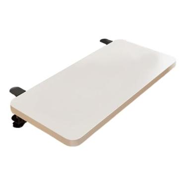 Imagem de KiBcsLic Prateleira de extensão de mesa, bandeja para teclado, ergonômica para casa, suprimentos práticos para mesa de computador, apoio de braço expansível, Branco