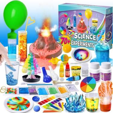 Imagem de Kit científico UNGLINGA 70+ Experiments Chemistry Set Kids
