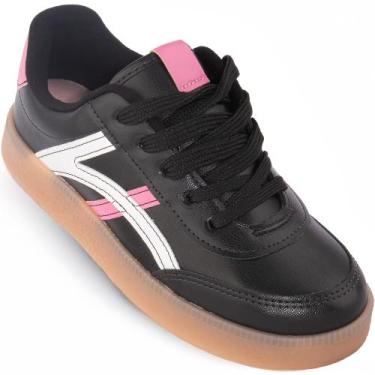 Imagem de Tênis Molekinha Infantil Menina Moda Casual Original 2582, Preto, 31