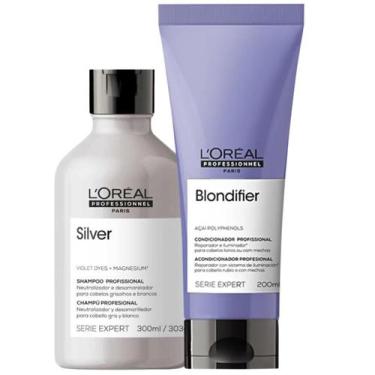 Imagem de Kit L'Oréal Silver Shampoo 300ml + Blondifier Condicionador 200ml