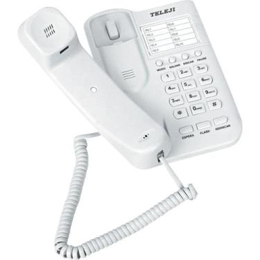Imagem de Telefone com Bloqueador V10 Teleji 3026, Branca