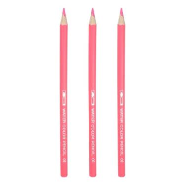 Imagem de PATIKIL Lápis de aquarela, conjunto de lápis de cor rosa claro, esboço para colorir, lápis de cor, materiais de desenho de artistas a granel para misturar livros de colorir para adultos, 3 peças
