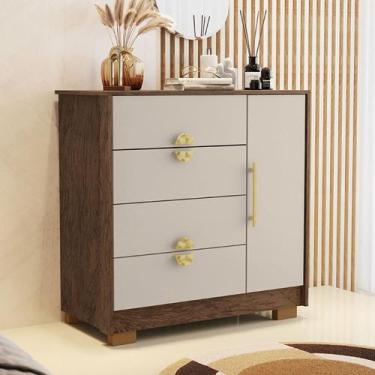 Imagem de Cômoda Quarto 95cm com 1 Porta Sapateira Kenia V01 - D'Rossi - D Rossi