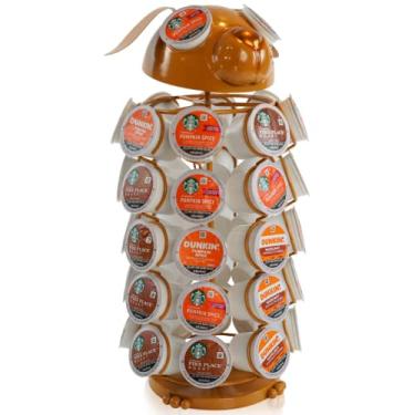 Imagem de Made Easy Kit Suporte de cápsulas de café Carrossel, compatível com K-Pods K-Cups Keurig, organizador de armazenamento de bancada, decoração de metal para casa e cozinha, barra de estação de café