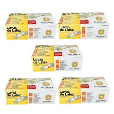 Imagem de Luva látex proc. não cirúrgico c pó descarpack 500un tam p, P