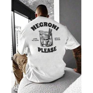 Imagem de Camisa Masculina Camiseta Drink Negroni Moda Basica Algodao - crushed,