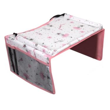 Imagem de Mesinha Infantil Portátil para carro carrinho e cadeirinha de bebe Montessoriano (ROSA)