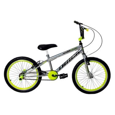 Imagem de Bicicleta Juvenil Aro 20 TK3 Track Impact Freestyle, Cromado e Amarelo