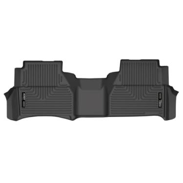 Imagem de Husky Liners Série Weatherbeater | Revestimento de piso para 2º assento - Preto | 14521 | Serve para Nissan Frontier Crew Cab 2022