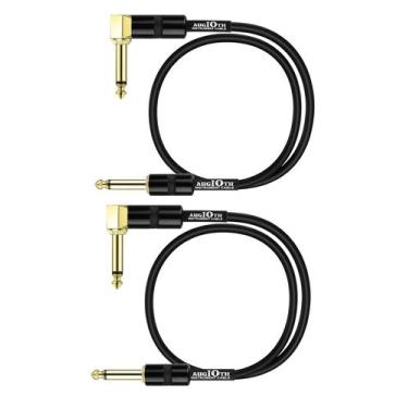Imagem de Guitar Patch Cable Augioth 18 cm Performance, pacote com 2