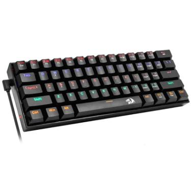 Imagem de Teclado Mecânico Gamer, Redragon Lakshm,i Led Rainbow, Preto, Switch Outemu Red, ABNT2 - K606r