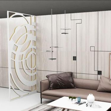 Imagem de Painel Vazado Divisória MDF Milão Branco - Decore Painéis e Divisórias