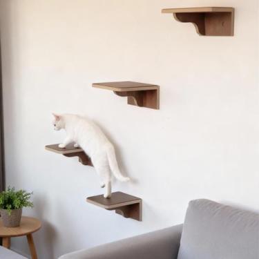 Imagem de Playground Gato Reforçado com 4 Degraus em MDF 15mm LAMINADO Com Carpe